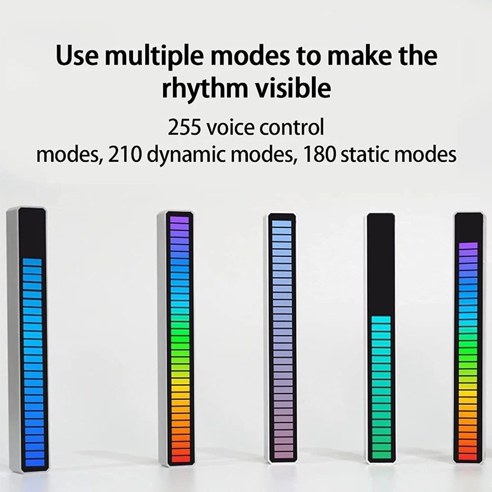 32 Bit RGB Sound Field Pickup Ambient Light Voice Rhythm Reactive (W-08) 32 Bit RGB Sound Field Pickup Ambient Light Voice Rhythm Reactive (W-08)